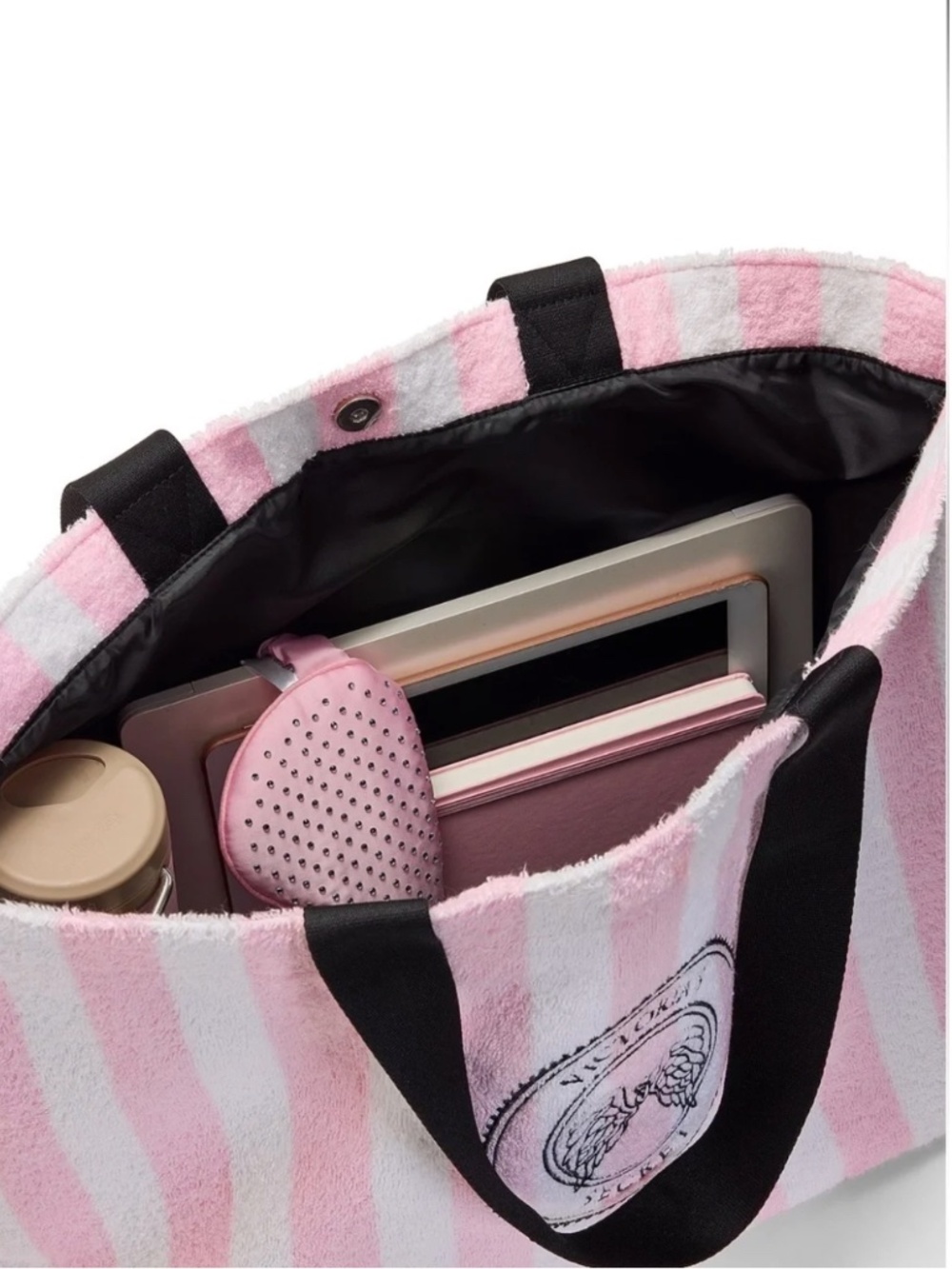 Victoria's Secret Angel Essentials Terry Tote Bag NWT - Picture 3 of 4